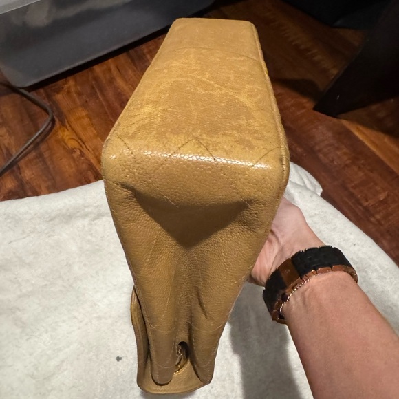 Vintage Chanel Jumbo single flap quilted purse circa 1998-1999. - Picture 9 of 11